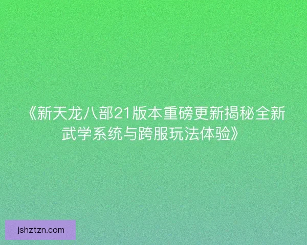 《新天龙八部21版本重磅更新揭秘全新武学系统与跨服玩法体验》