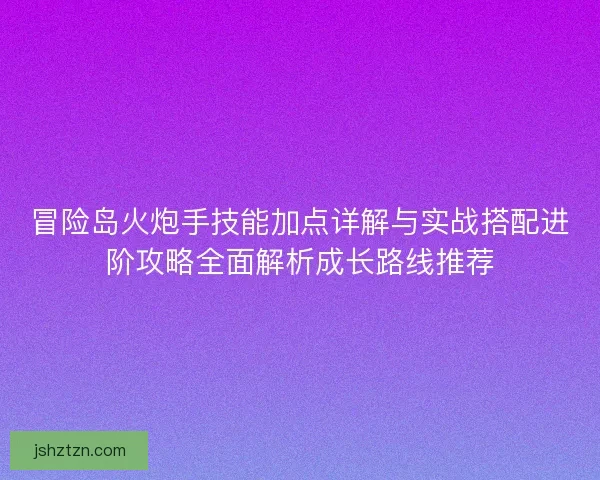 冒险岛火炮手技能加点详解与实战搭配进阶攻略全面解析成长路线推荐